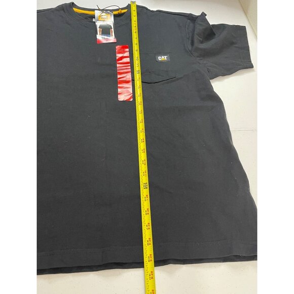 Caterpillar NWT Mens Black Short Sleeve Crew Neck Pocket T-Shirt, M, New - Picture 11 of 12